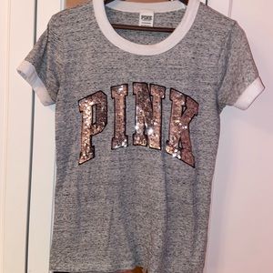 PINK silver sparkle shirt